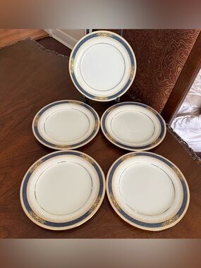 Set of 5 Vintage Noritake Japan Lamarre Pattern #6859 8.25” Salad Plates